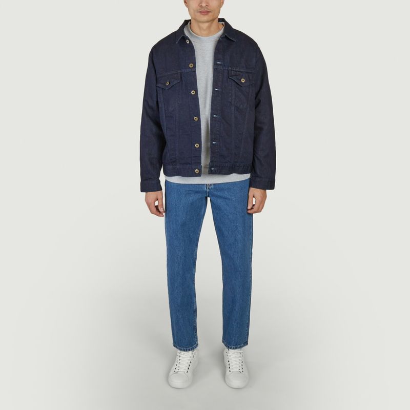 Kouzo Indigo denim jacket (楮-コウゾ) - Japan Blue Jeans